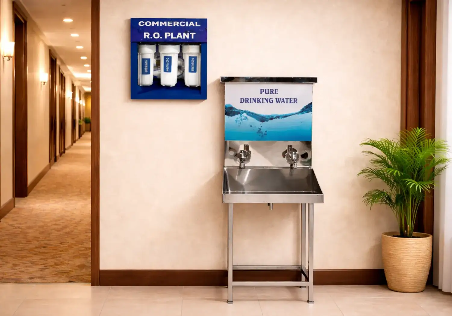 Commercial RO System 25 LPH with 50 Litre Tank